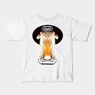 Greek columns and priestess of Athens mythological temple Kids T-Shirt